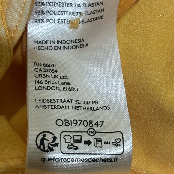 ANTHROPOLOGIE Maeve Yellow Gingham Square-NeckVest - X-Small - Picture 9 of 9